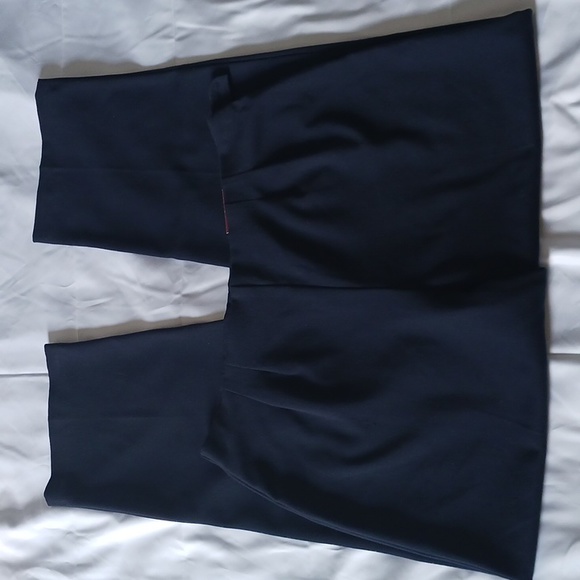 PANTS BY JM COLLECTION DARK BLUE SIZE 14 - Picture 4 of 12